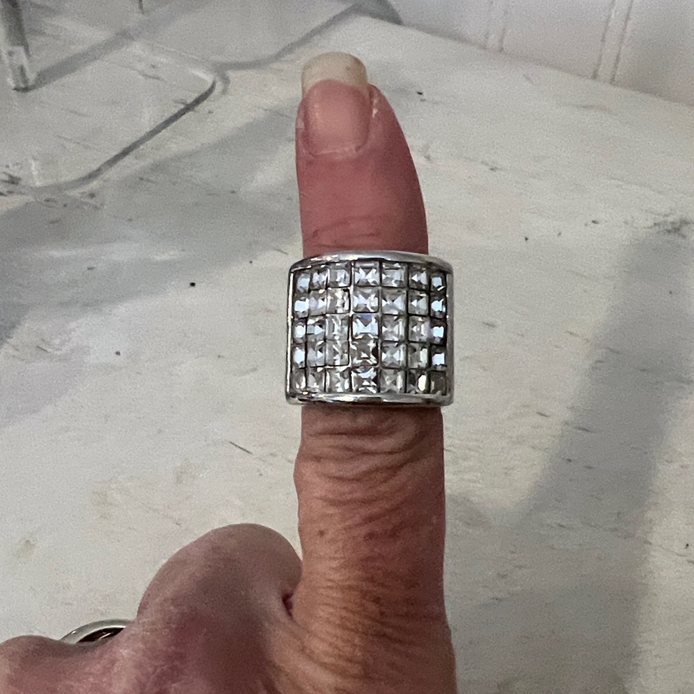 Gorgeous Heavy Statement CZ Ring size 6.25